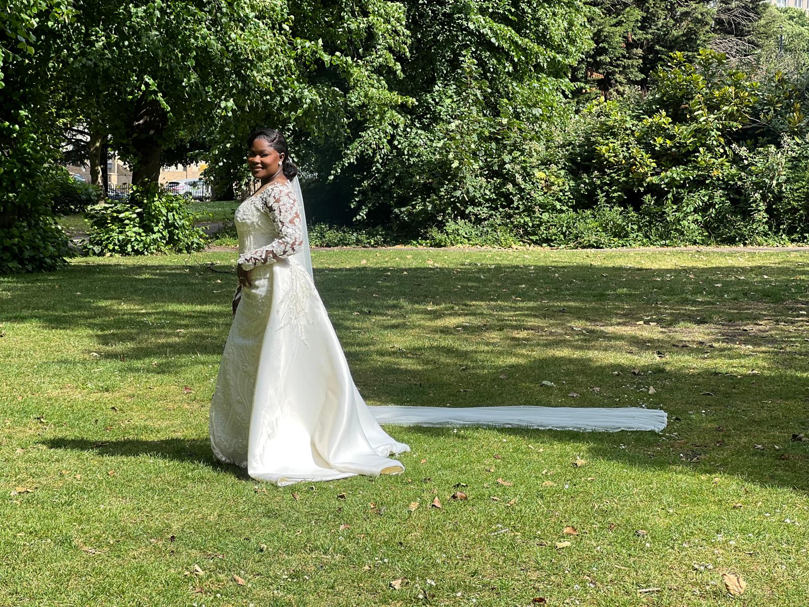 The Lace & Detachable Satin wedding dress