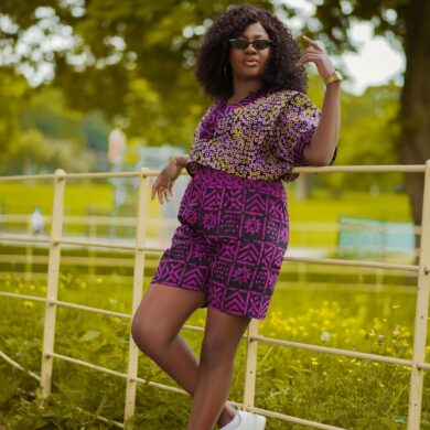 AFRICAN PRINT CROP TOP AND SHORTS SET