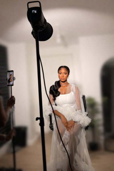 CLOUD WHITE TULLE ROBE SET