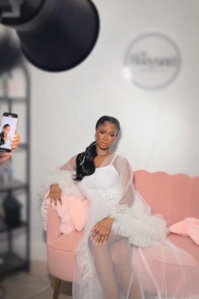 CLOUD WHITE TULLE ROBE SET