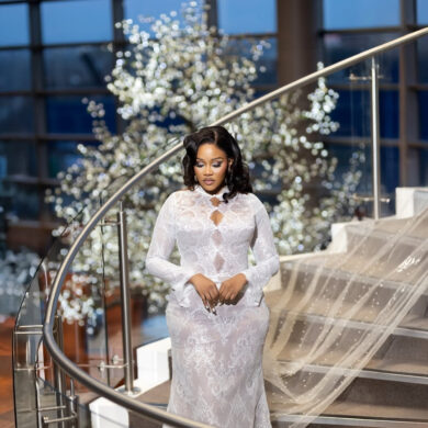 ILLUSION LACE MERMAID BRIDAL GOWN