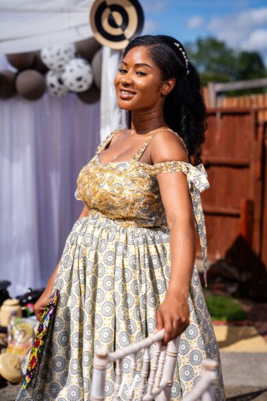 GOLD-ENCRUSTED PATTERNED MAXI