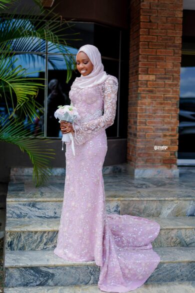 THE LACE BELL-SLEEVE GOWN