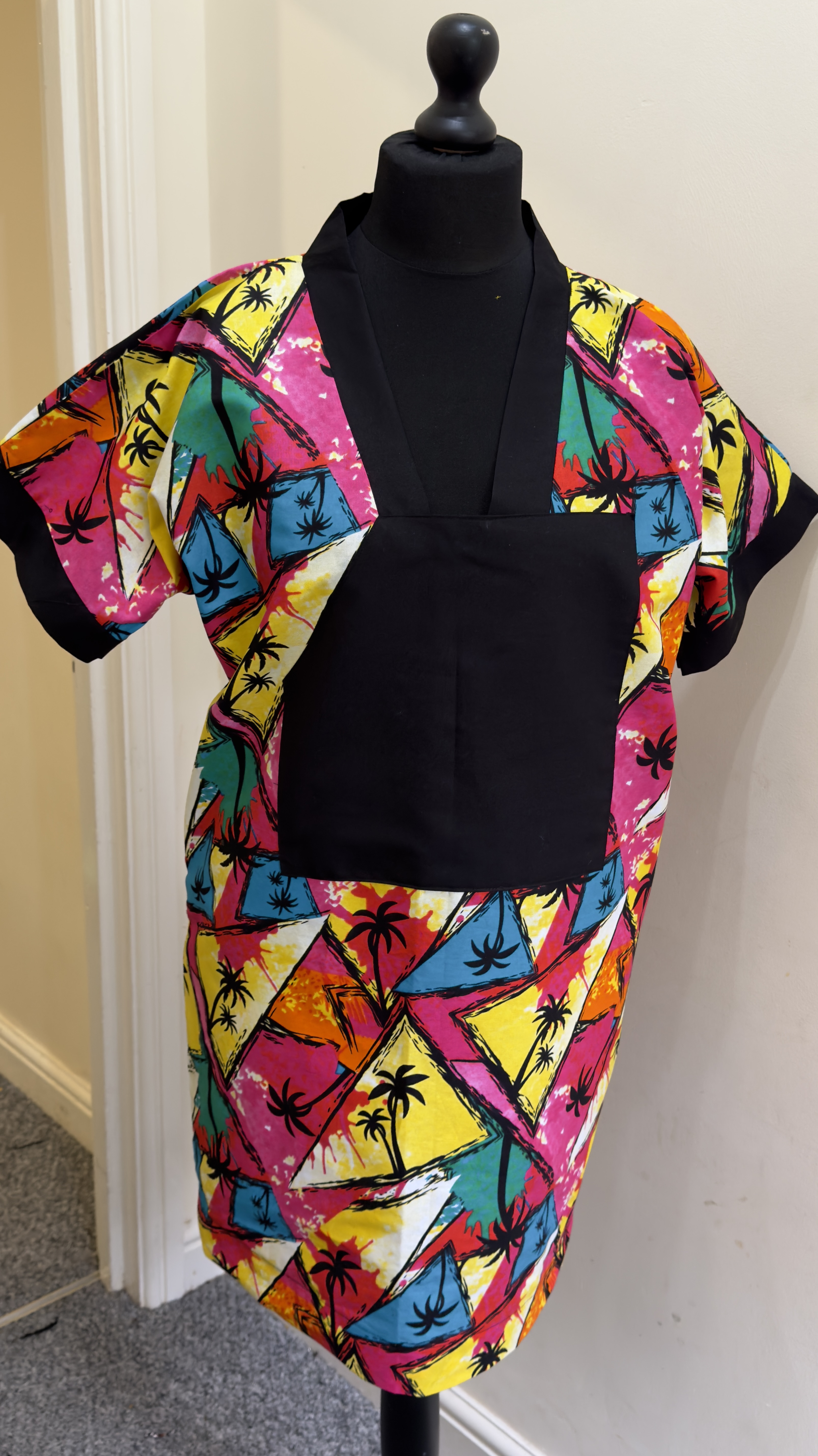 TROPICAL PALM MINI TUNIC