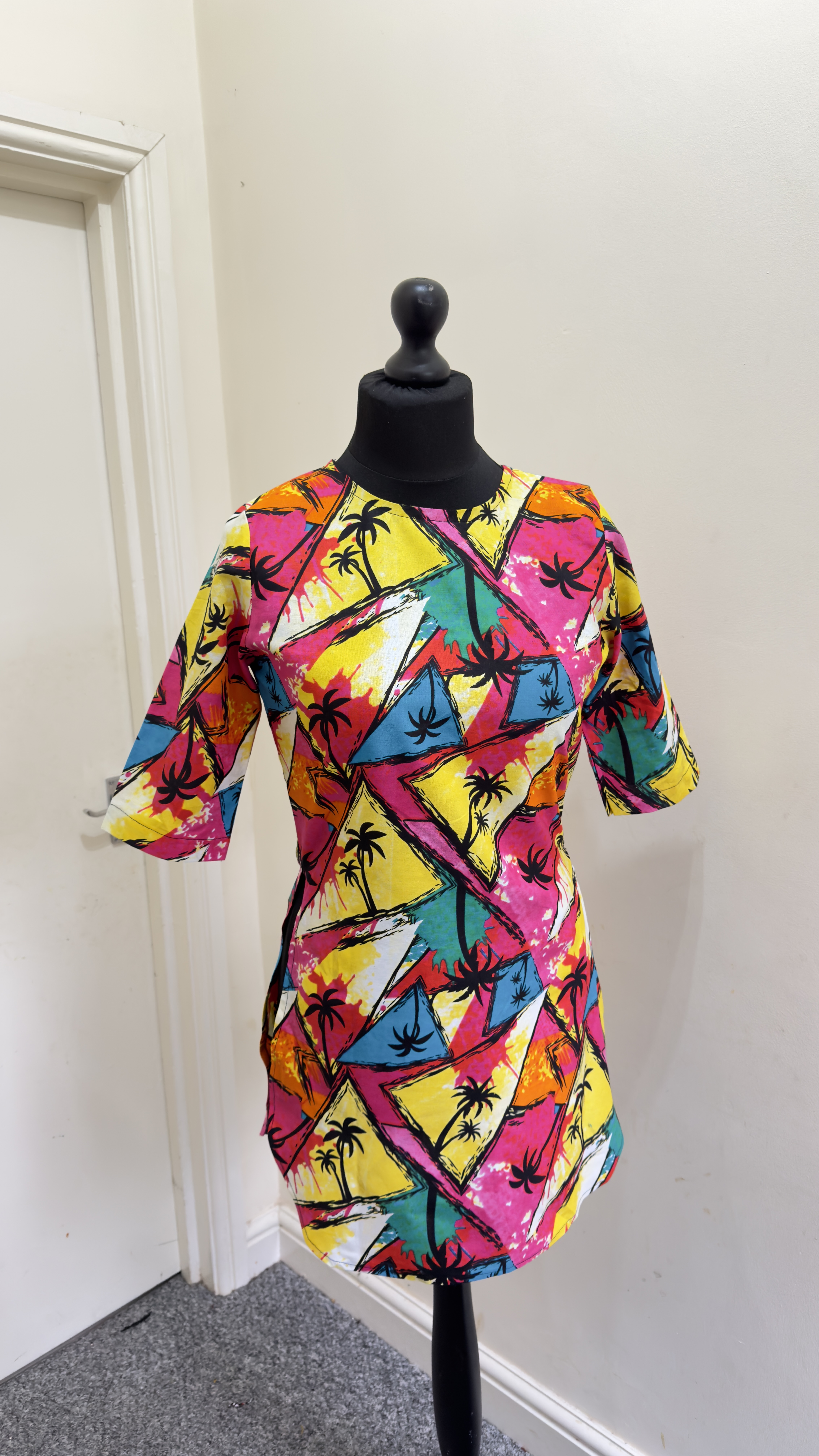 TROPICAL PALM MINI DRESS